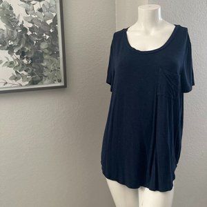 Navy Blue Loose Fit Shirt